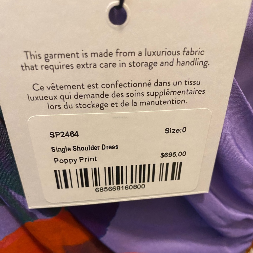 Smythe Lilac One-Shoulder Floral Midi Dress - Picture 7 of 7